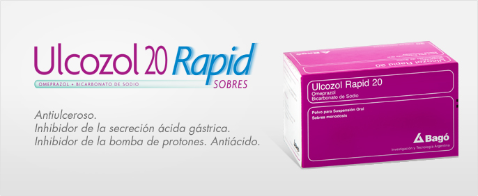 Laboratorios Bagó Ulcozol Rapid 20 sobres