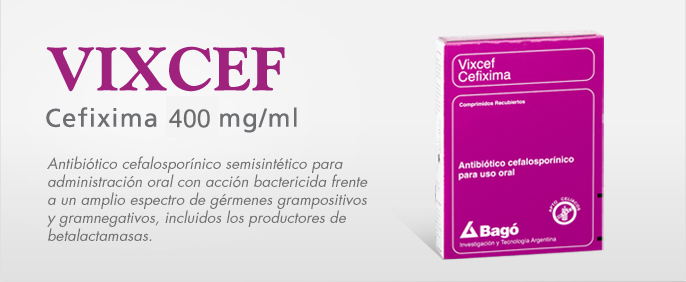 Laboratorios Bagó Vixcef comprimidos
