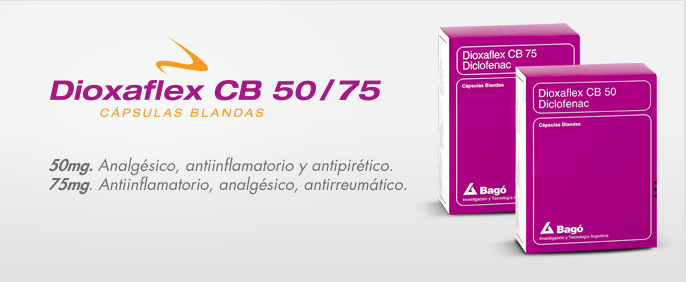 Laboratorios Bagó Dioxaflex CB 50/75 mg Laboratorios Bagó Dioxaflex CB 50/75 mg