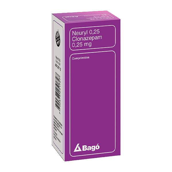 Neuryl Clonazepam Comprimidos 0,25 0,5 1 2